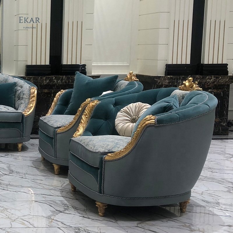 Luxury Hand Carving Velvet Classic 6 Seaters Antique Living Room Furniture Sofa Set arabic sofa set majlis