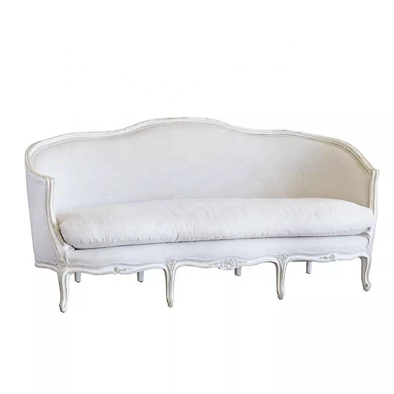 American style farmhouse modern and minimalist living room furniture solid wood retro sofa