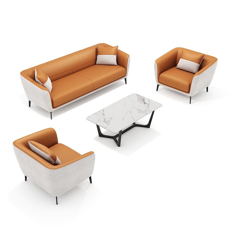 Lounge Chair and Set Furniture Office Sofa Manufacturer Factory Price Reception Leather Chinese Style Living Room Sofa Set 133kg