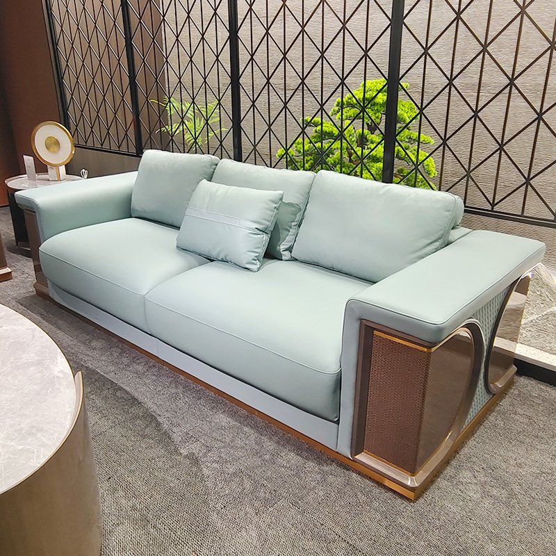 High end sofa leather luxury office furniture genuine leather office couches sofa