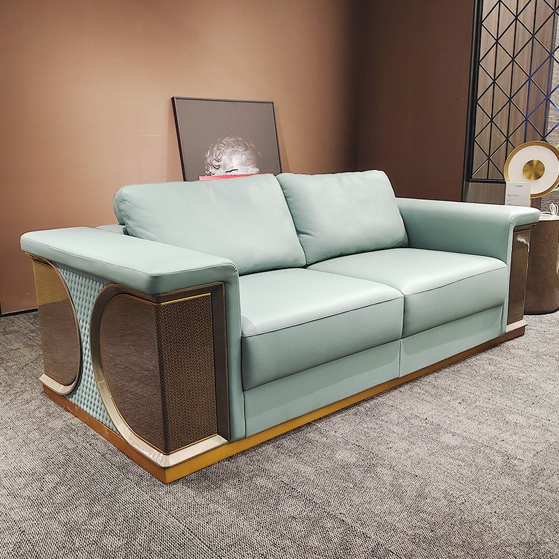 High end sofa leather luxury office furniture genuine leather office couches sofa