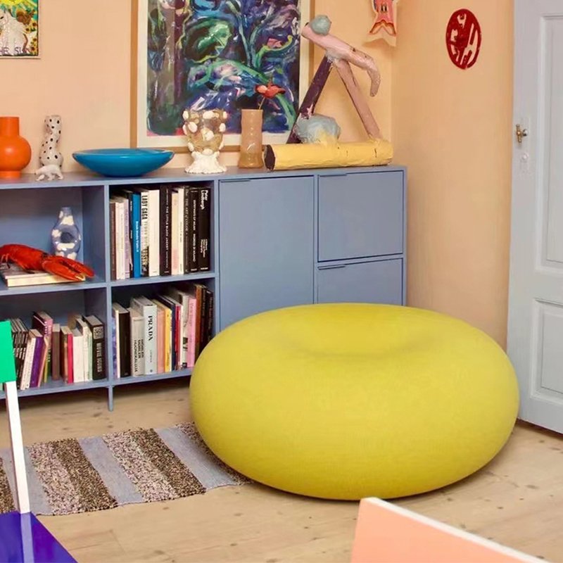 Designer Influence Home Furniture Kids Girls Donuts-shaped Floor Pouffe Sofa