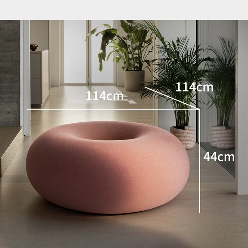 Designer Influence Home Furniture Kids Girls Donuts-shaped Floor Pouffe Sofa