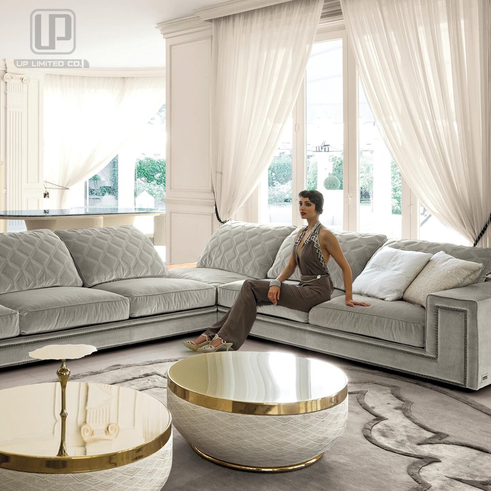 High quality bespoke furniture Corner sectional fabric sofa For Home long couch sofa Furniture