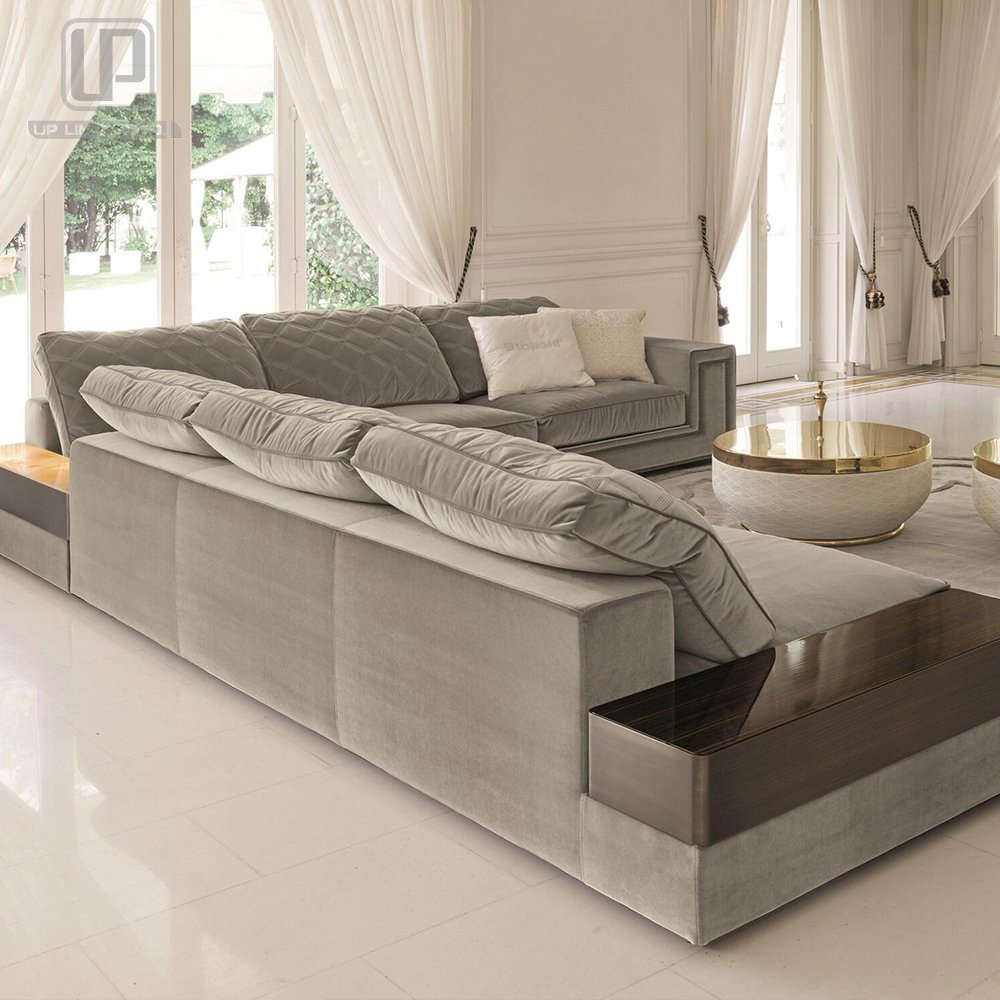 High quality bespoke furniture Corner sectional fabric sofa For Home long couch sofa Furniture