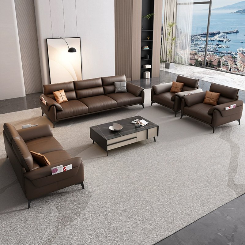 Modern Minimalist Nordic Office Sofa Combination Simple Business Reception Room Lounge Area for Meeting Guests Living Room Hotel