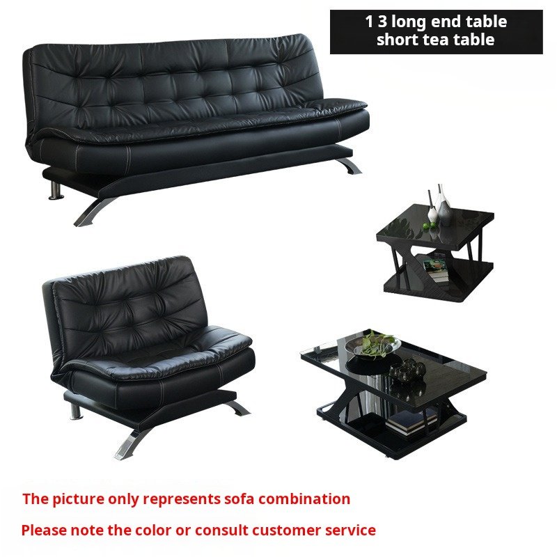 Office sofa simple modern three people folding sofa reception room meeting table set