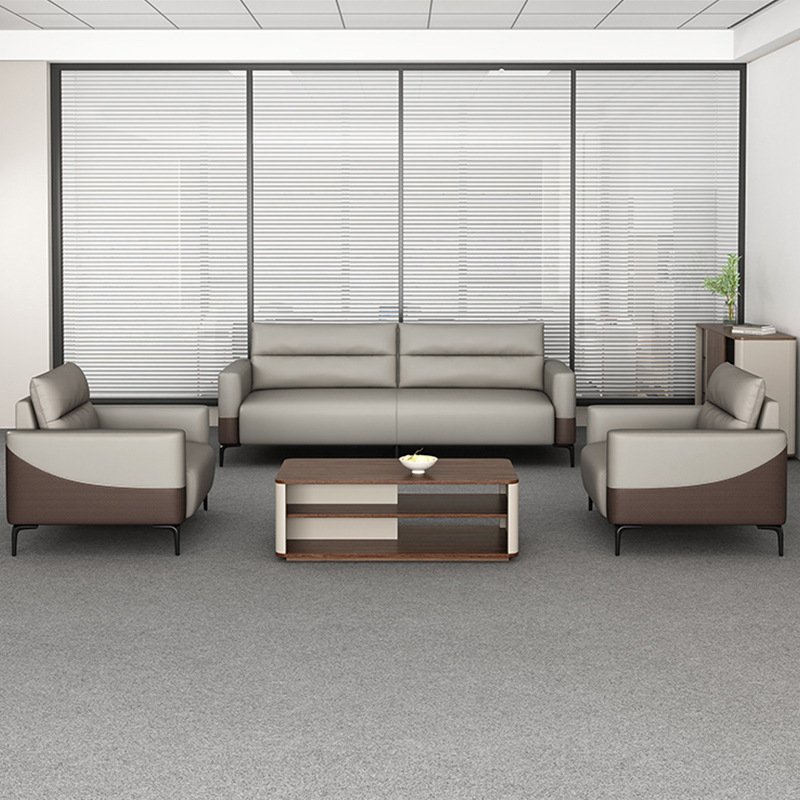 Boss Office Luxury Single Three-Person Sofa Bed Set for Hotel Business Leisure Negotiation in Living Room Small Apartment Hall