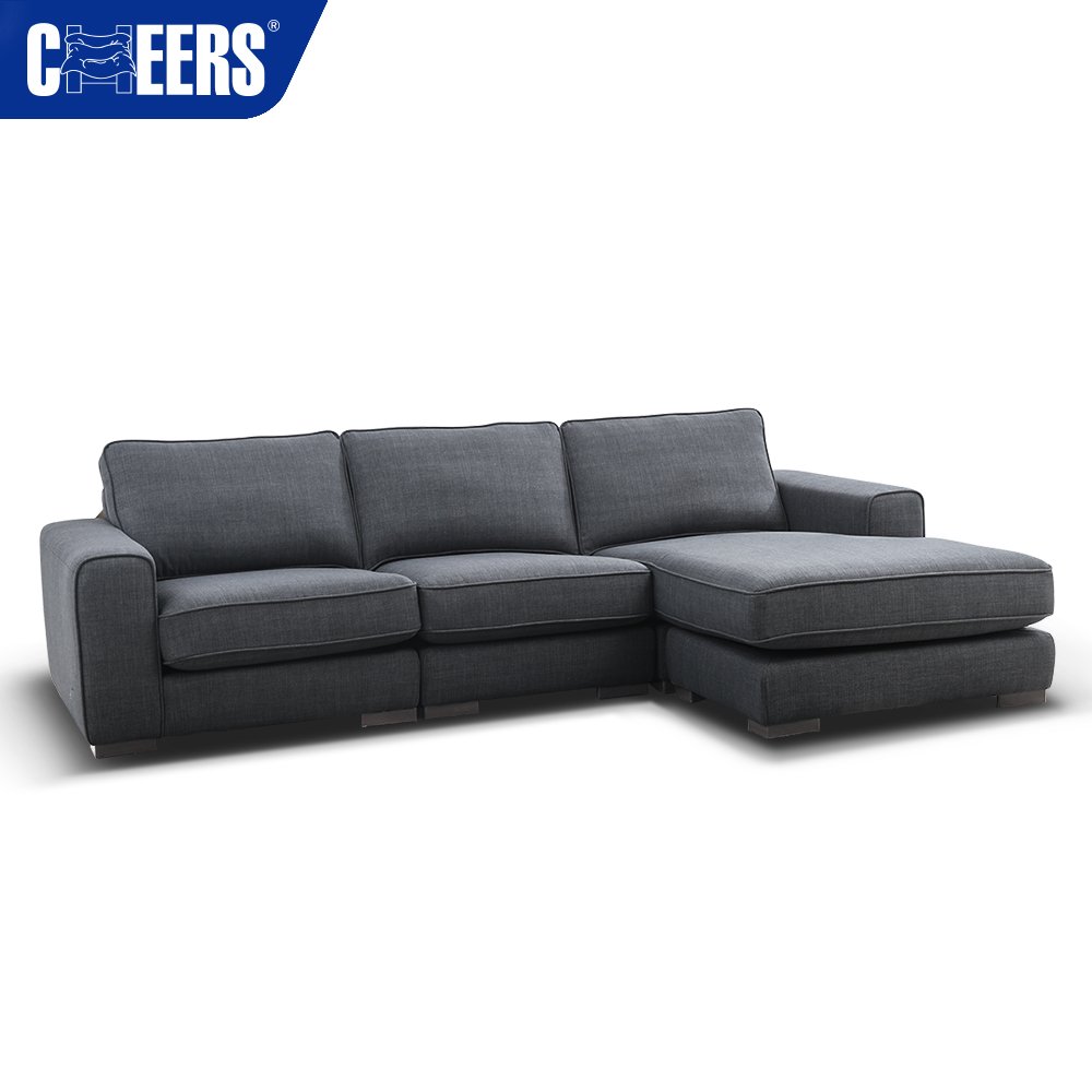MANWAH CHEERS Modern L Shape Oversized Modular Couch Sleeper Sofa Fribric Living Room Sofa Bed Set, Sofa beds