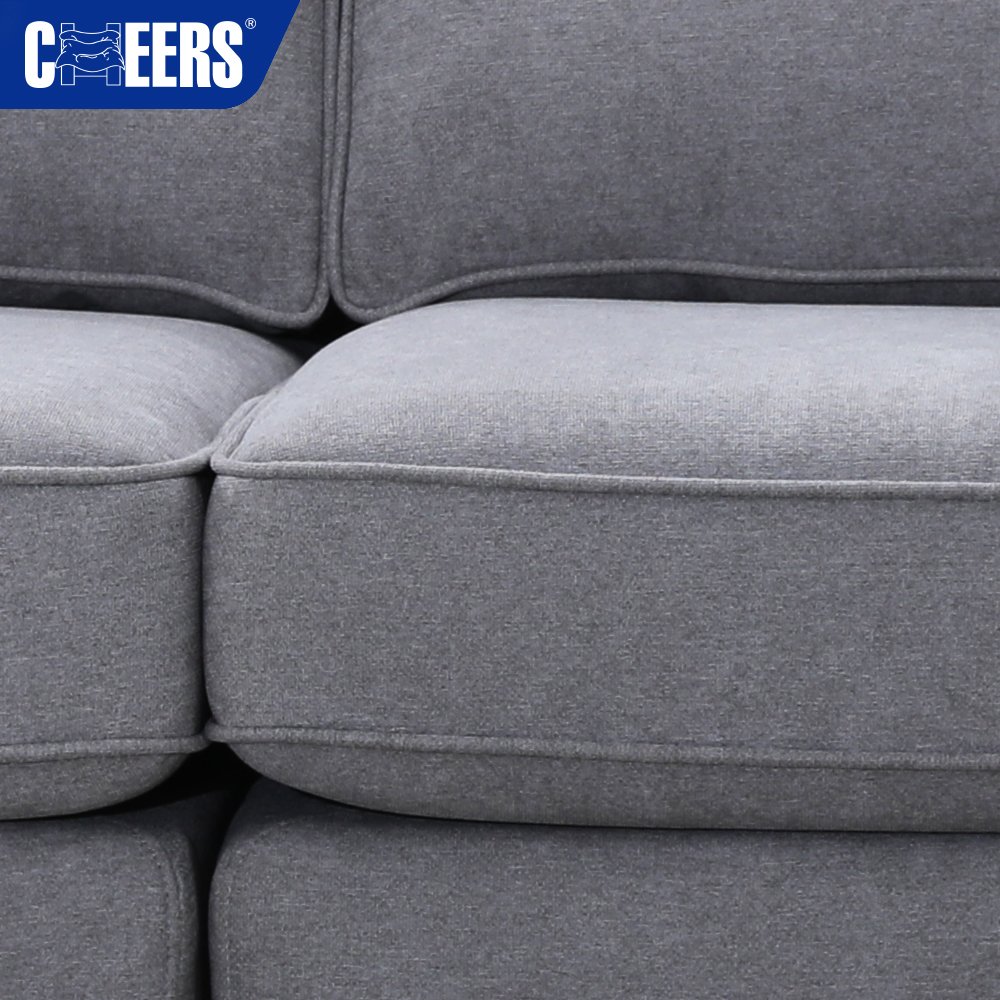 MANWAH CHEERS Modern L Shape Oversized Modular Couch Sleeper Sofa Fribric Living Room Sofa Bed Set, Sofa beds