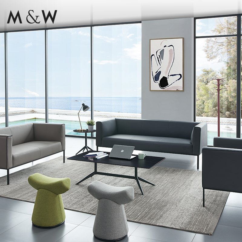M&W Executive office sofa high quality modern design leather sofa use office sofa for President