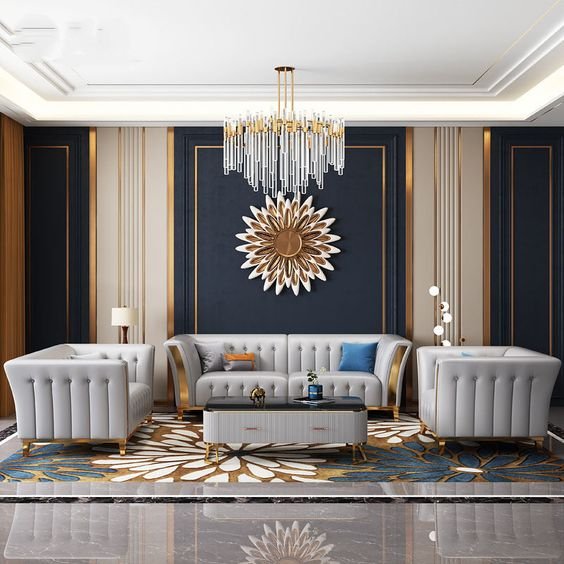 High Quality Luxury Sofas Italian Modern Living Room Sofa Set Furniture
