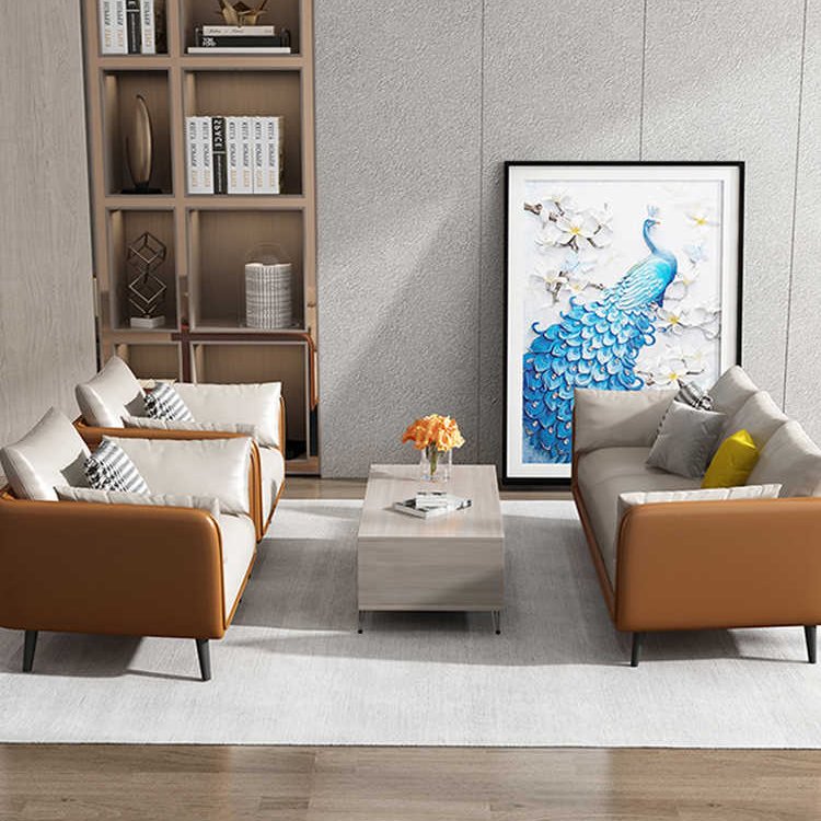 High-end office reception sofa combination business reception area VIP negotiation sofa