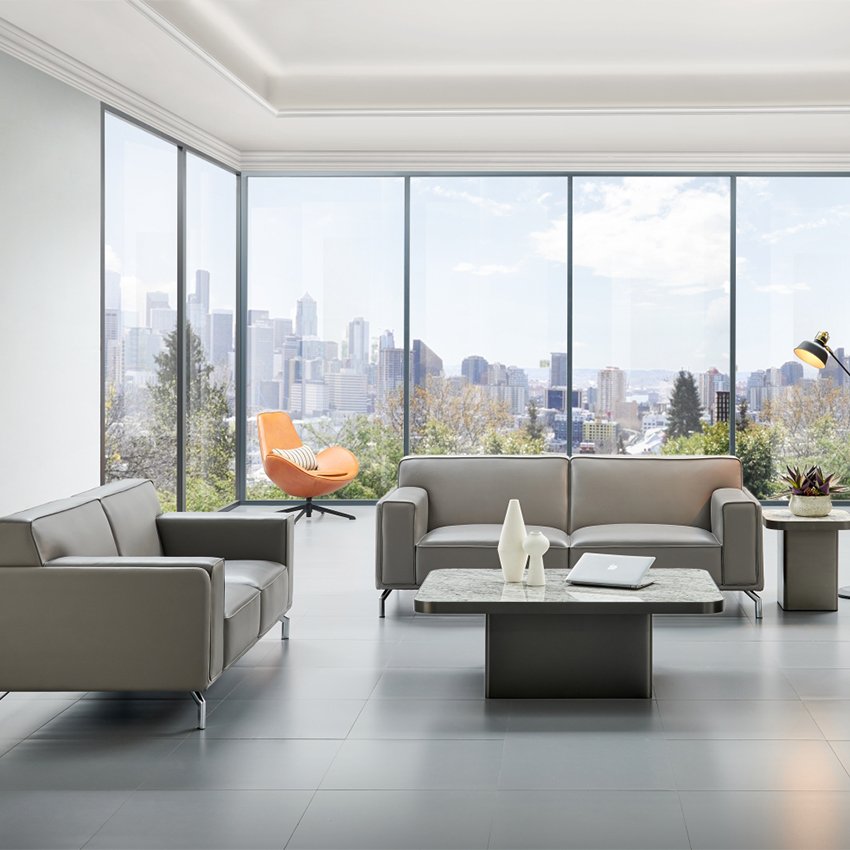 Modern Leather Office Sofa Set Hotel Furniture Sofa