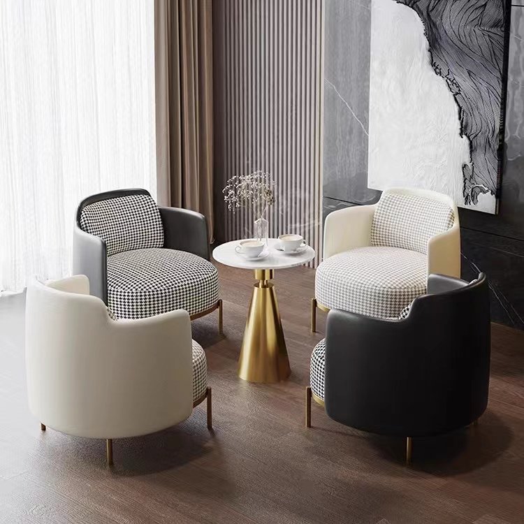 Wholesale Accent Chairs Furniture Living Room Modern Arm Chairs Single Sofa Luxury leather Lounge Chair
