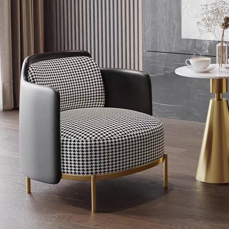 Wholesale Accent Chairs Furniture Living Room Modern Arm Chairs Single Sofa Luxury leather Lounge Chair
