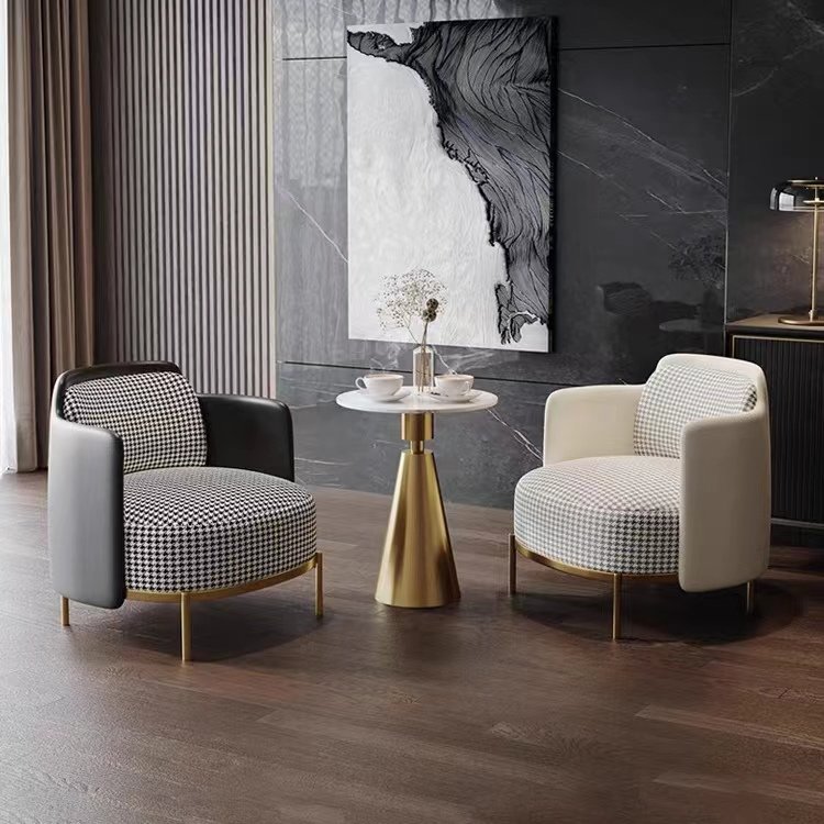 Wholesale Accent Chairs Furniture Living Room Modern Arm Chairs Single Sofa Luxury leather Lounge Chair