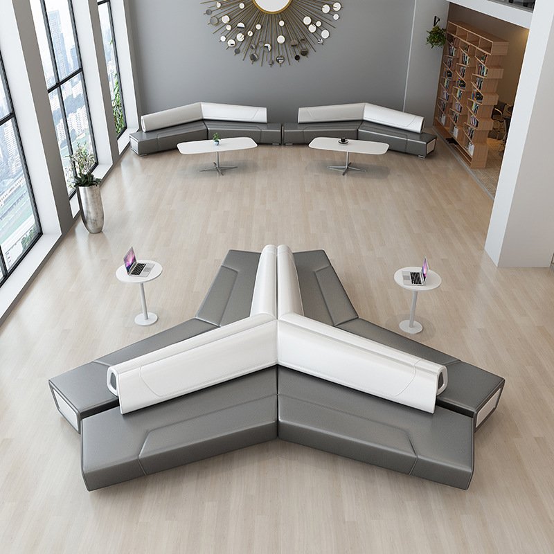 Sofa Seating Lobby Room Waiting Modular Free Combination Low Back Casual Sectional Sofa Office Waiting Area Sofa Modern