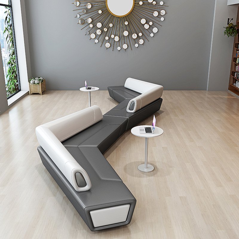Sofa Seating Lobby Room Waiting Modular Free Combination Low Back Casual Sectional Sofa Office Waiting Area Sofa Modern