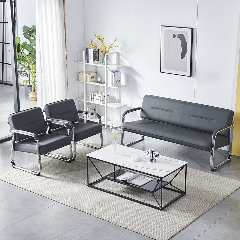 Beauty Salon Station Waiting Sofa Barber Shop Reception Couch Leather Hair Salon Waiting Chair