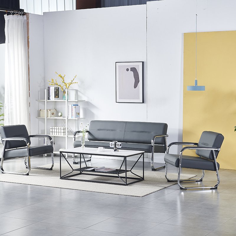 Beauty Salon Station Waiting Sofa Barber Shop Reception Couch Leather Hair Salon Waiting Chair