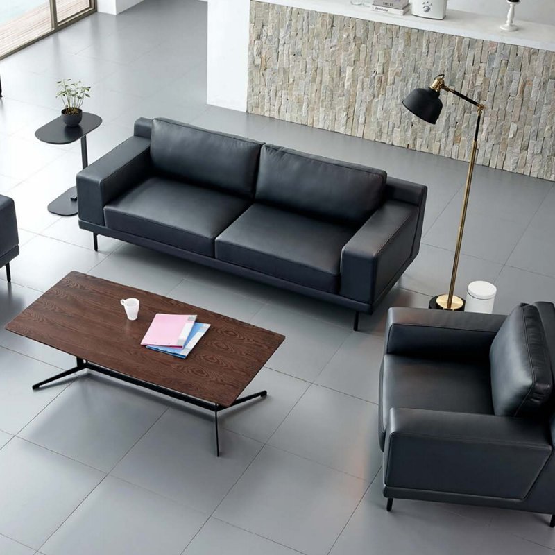 Modern Luxury Office Sofas Set 3 Seater Government Office Sofa