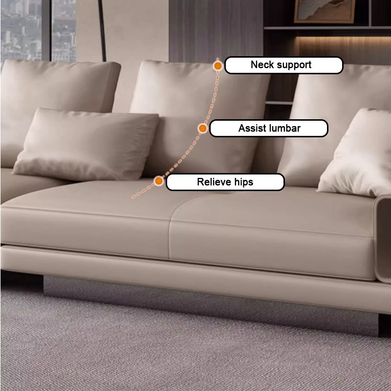 SUKE Modern Office Furniture Design Leather Office Visitor Sofa Set Contemporary Office Sofa