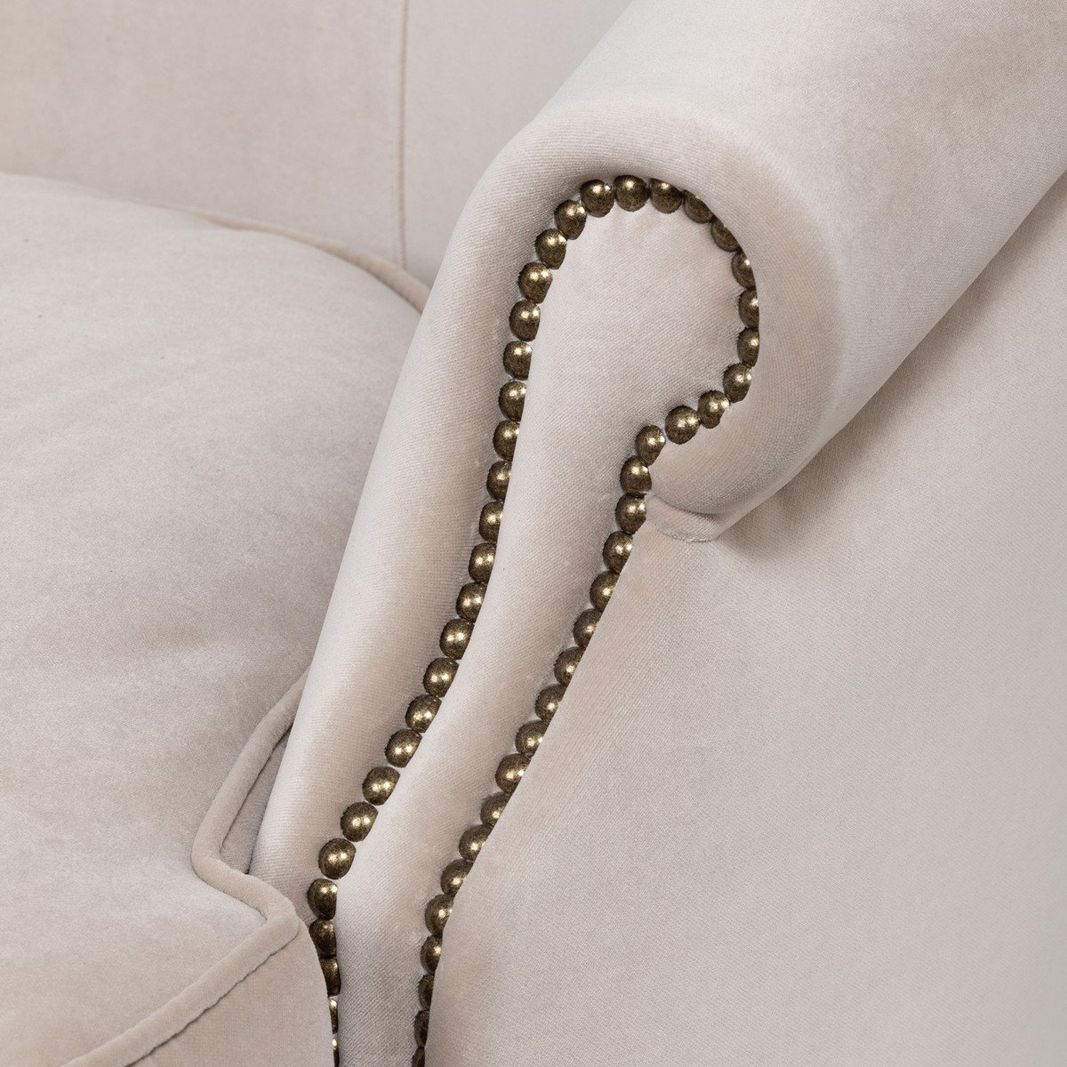 Classic Sofa Two Seat Cream Fabric Wooden Frame Luxury Sofa Living Room Furniture Home Living Room Furniture