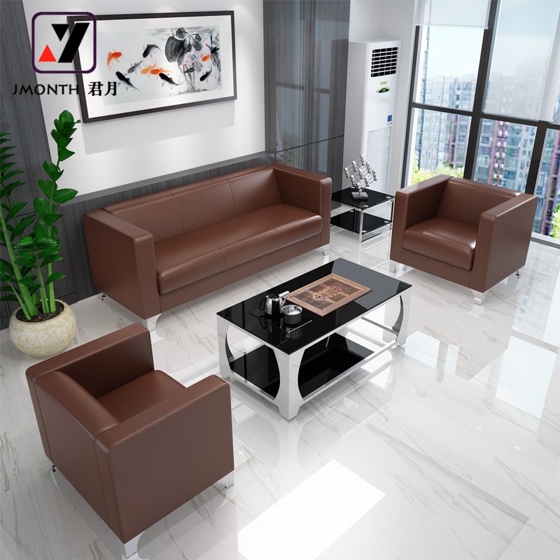 New Design Hot Sale Sofa Set Pu Leather Office Boss Sofa Office Furniture Sofa
