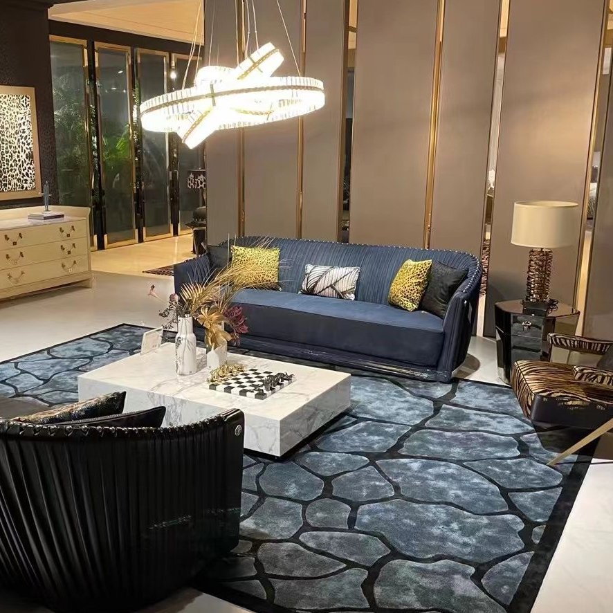 Italian fashion design living room furniture canape high-end upholstered fabric modern office sofas for home