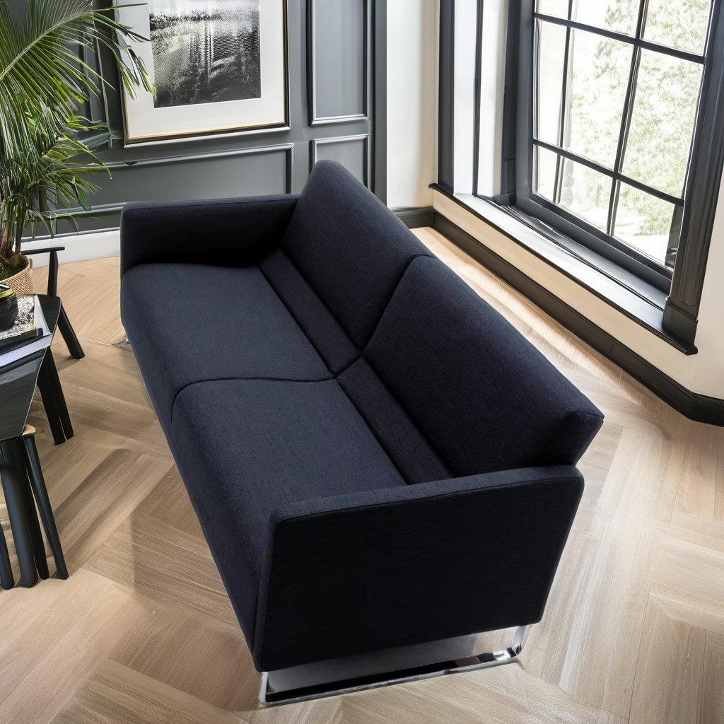 Competitive Price Custom 1/3 Seater Office Furniture Luxury Presidential PU Leather Office Sofas Modern Design Set Cover Fabric