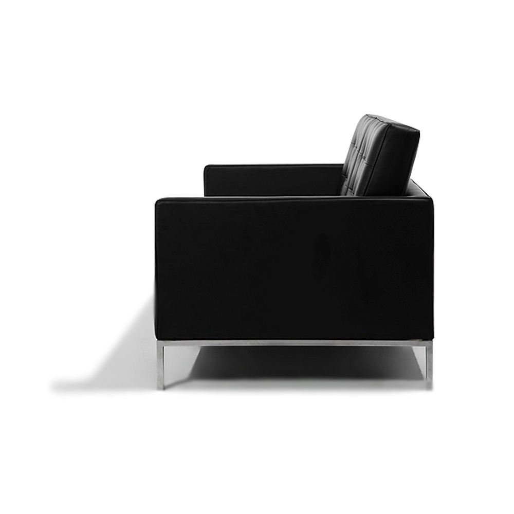 Customized Living Room Furniture Meeting Reception Space 3 Seat Leather Office Sofa