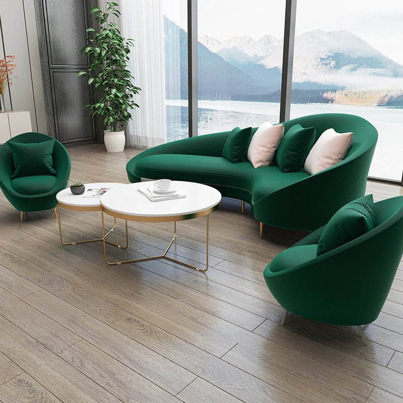 Salon furniture Modern quality leather beauty salon Comfortable salon waiting sofa