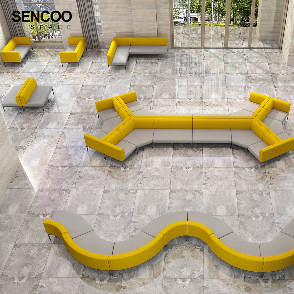 Office Sofa Set Furniture Sofa Seating Lobby Room Waiting Bench Modular Free Combination Office Waiting Area Sofa