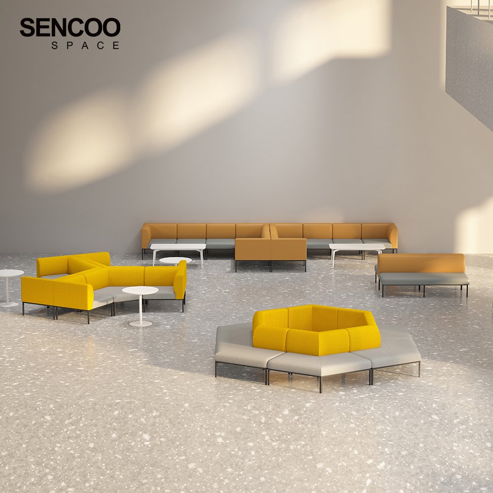 Office Sofa Set Furniture Sofa Seating Lobby Room Waiting Bench Modular Free Combination Office Waiting Area Sofa