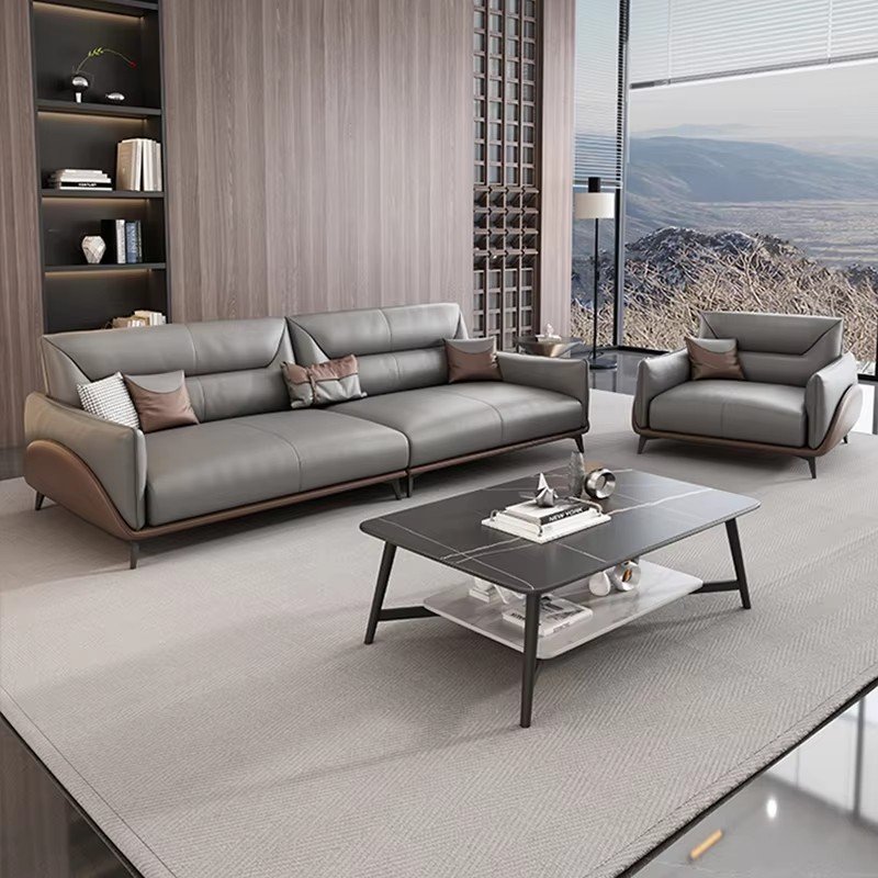 High quality new arrival simple office furniture modern office sofa set luxury ceo office sofa