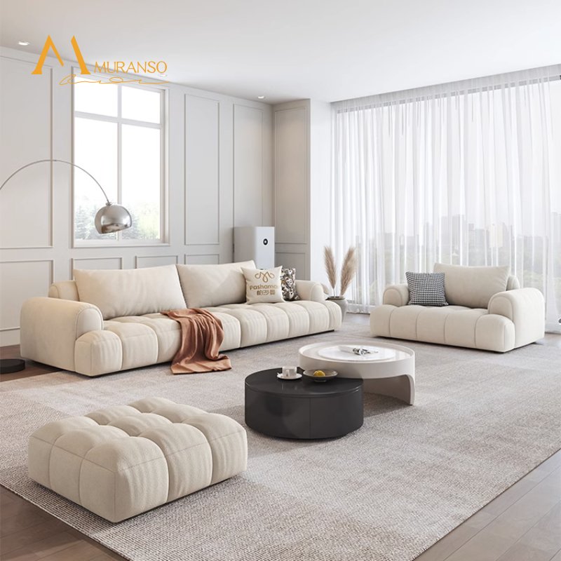 Luxury Modern Triple Sofa With Reversible Sofa Set For Living Room Office Apartment Minimalist Sofas Couches