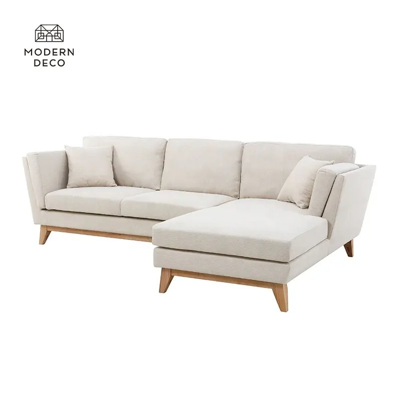 Manufacturer Direct Sale Modern Minimalist Style Sofa Tech Fabric L-shaped Sofa Living Room Fabric Sofa