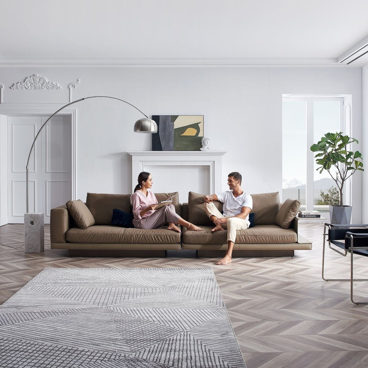 More Durable 3 Seat Modular Sectional Sofa Set Smart Technology Fabric Home Furniture Bedroom Furniture Dining Table Set Modern