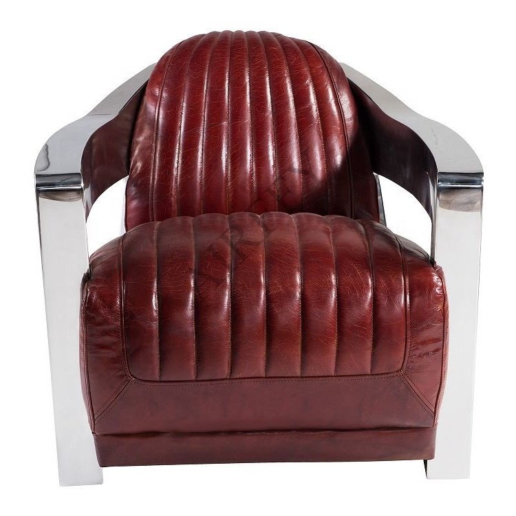 AIRFFY OEM/ODM Loft Industrial Vintage Leather Sofa Living Room Hotel Club Aviator Furniture Set Sofa Industrial Furniture Sofa