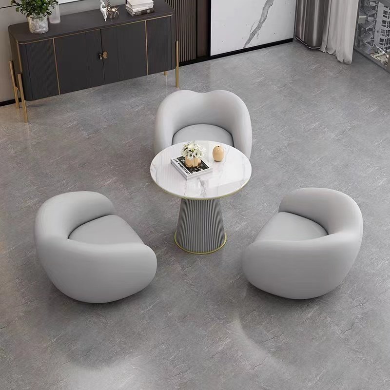 Cafe hotel sales office lobby rest area reception parlor sofa table and chairs sub set