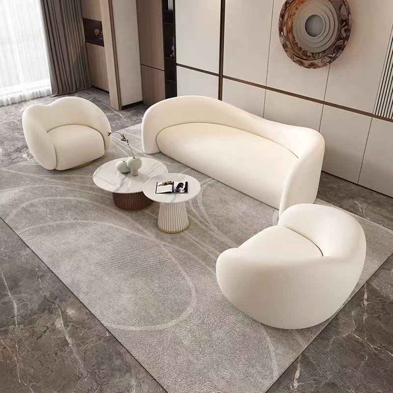 Cafe hotel sales office lobby rest area reception parlor sofa table and chairs sub set