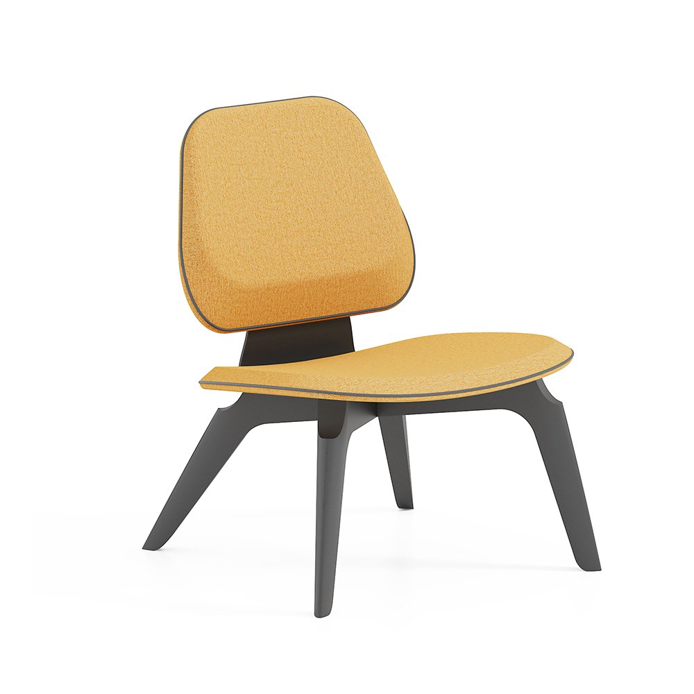 hotel room single seater sofa chair Modern Lobby Chair Office Reception Sofa White Office Yellow Sofa chair with wooden legs