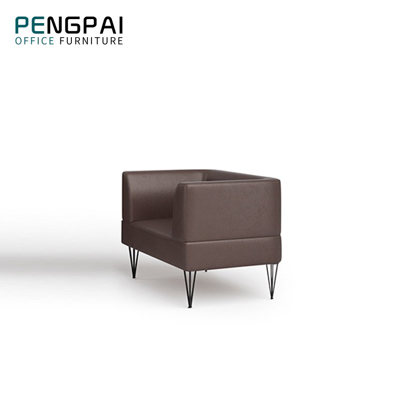 Custom luxury 3 seater sofa modern Office furniture genuine leather office sofa