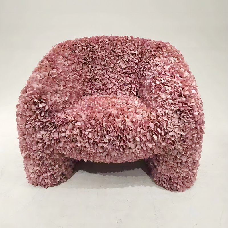 Designer Moooi Single Sofa Premium Floral Living Room Armchair Casual Petal Chair