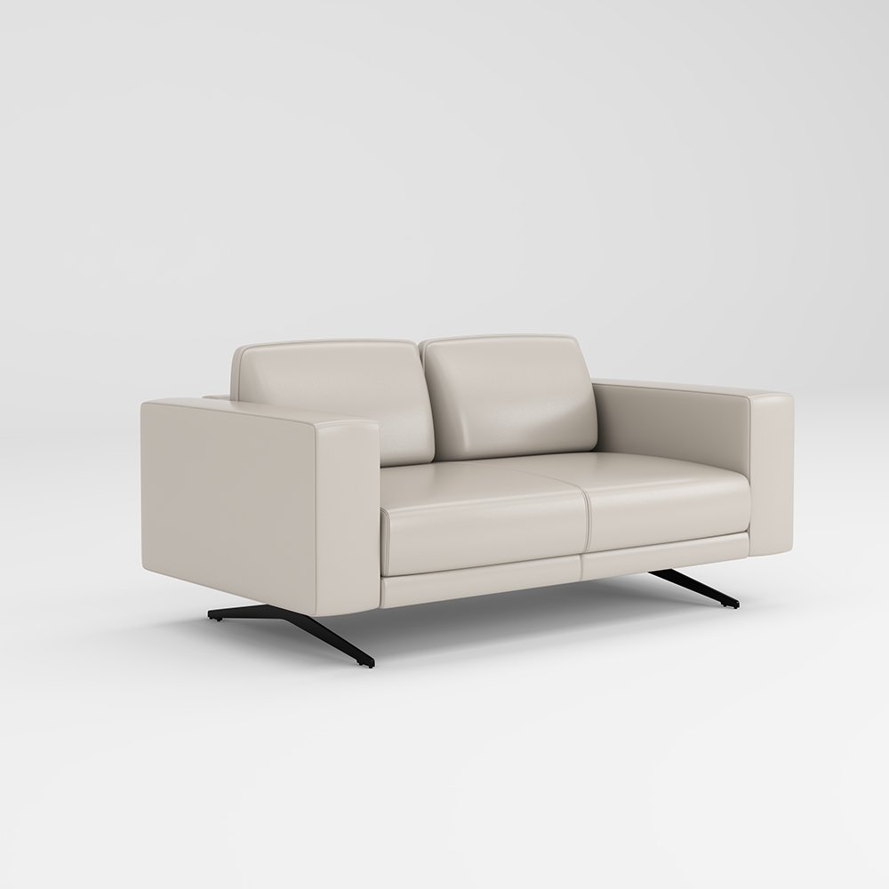Simple And Modern Office Reception Sofa Creative Living Room Leather Sectional Sofa