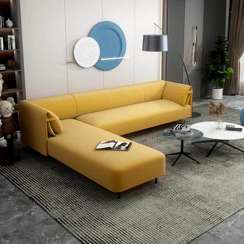Modern L Shape Sofa Bed Reception Office Furniture Sectional Recliner Modular Genuine Leather Sofa Set