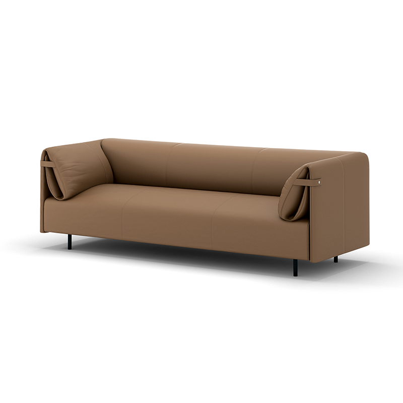 Modern L Shape Sofa Bed Reception Office Furniture Sectional Recliner Modular Genuine Leather Sofa Set