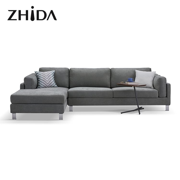 L Shape Sofa Sofa Combination Design Tech Cloth New Set Luxury Modern Living Room Sofa Furniture Leather
