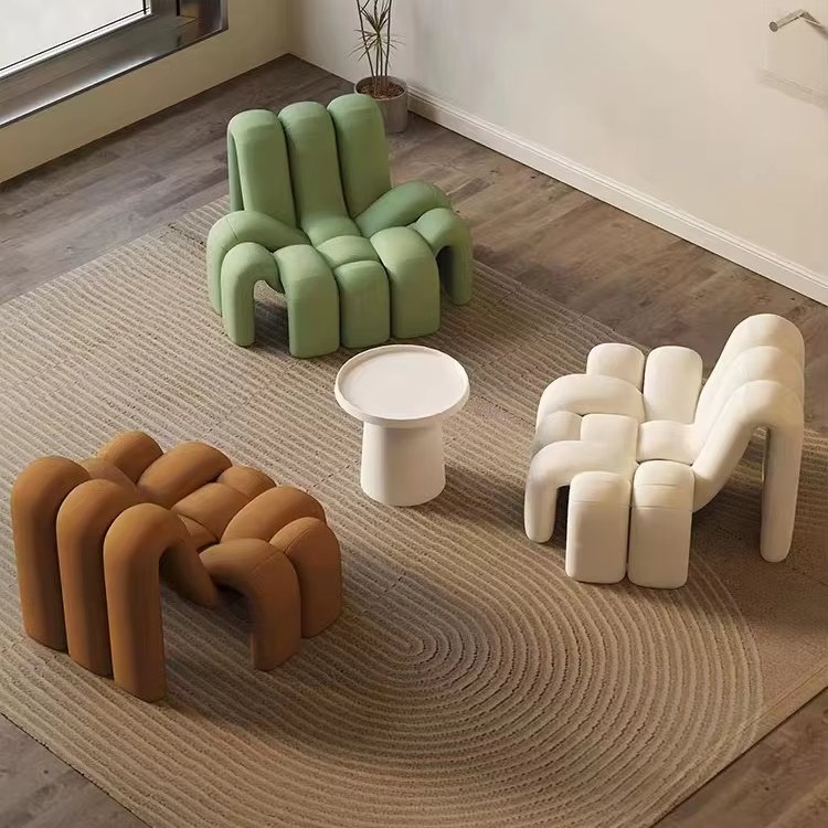 European Scandinavian Fabric design Shape Corner Sofa Chaise Modular Sectional Living Room Cloud Sofa
